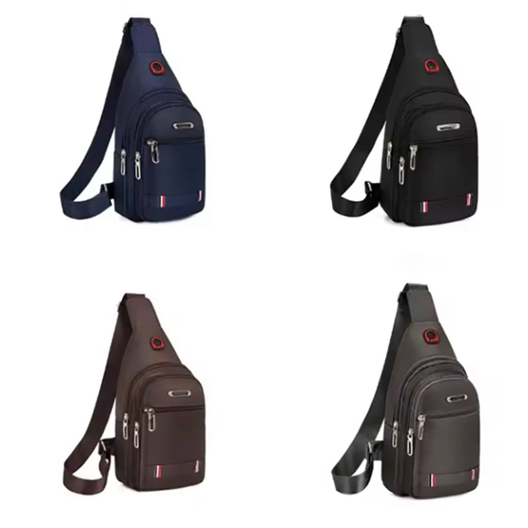 Men's Travel Sling Bag One Size Blue - Picture 7 of 7